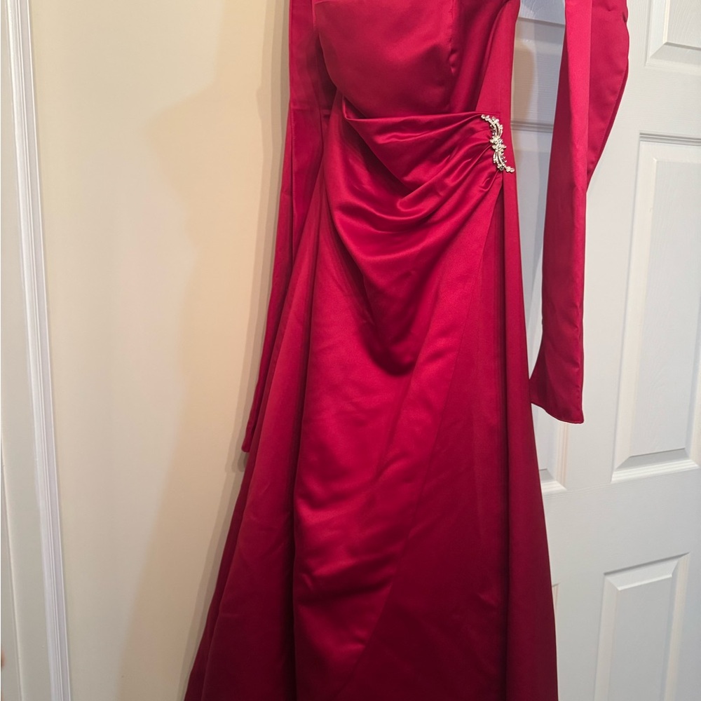 Elegant Red Evening Gown